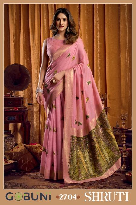 Gobuni shruti katha work cheapest sarees